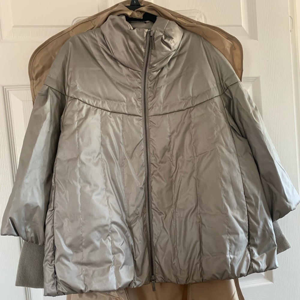 Vintage Burberry Gray Puffer Coat